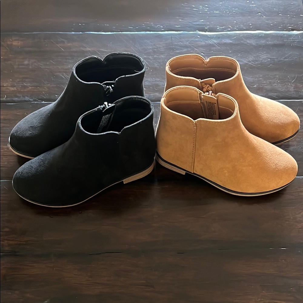 2 Pair of Toddler Ankle Boots - 9T